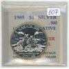 Image 1 : 1989 Canadian Silver Dollar. Commemorates the 200th Anniversary of Alexander Mackenzie’s jo