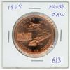 Image 1 : 1968 Moose Jaw Coin Club bronze medal. 4th Annual Coin-A-Rama. BU.