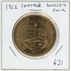 Image 1 : 1962 Seattle World’s Fair brass medal. BU.