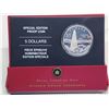 Image 2 : 2005 Special Edition Alberta Centennial $5. Proof with Ultra Heavy Cameo. 99.99% pure Silver. Certif