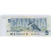 Image 2 : 1986 Canada five dollar bill $5.00 bird bill
