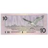 Image 2 : 1989 Canada ten dollar bill $10.00 bird bill