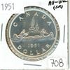 Image 1 : 1951 Canada silver dollar