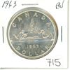 Image 1 : 1963 Canada silver dollar