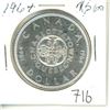 Image 1 : 1964 Canada silver dollar Charlottetown Quebec 1864-1964
