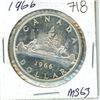 Image 1 : 1966 Canada silver dollar