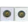 Image 2 : Lot of two 2020 Canada $2.00 coins toonies Victory color and non-color