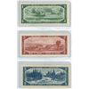 Image 2 : Lot of 3 Canada 1954 bills - $1.00, $2.00, $5.00