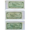 Image 2 : Lot of 3 Canada one dollar bills - A/I prefix, replacement note, devil's face bill