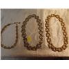 Image 1 : Lot of 3 golden coloured necklaces