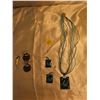 Image 1 : Lot of 2 necklaces with matching earrings