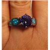Image 2 : Blue fire opal 925 silver - size 8