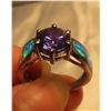 Image 3 : Blue fire opal 925 silver - size 8