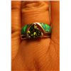 Image 2 : Periodot and opal ring -size- 5.5 or 6 (950c)