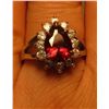 Image 2 : Red garnet stone ring- size 7