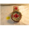 Image 1 : Canada style crystal stretch metal band watch red lead canadian flag