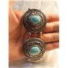 Image 2 : Possibly silver plated turquoise stretchy bracelet