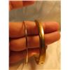 Image 4 : Pair of golden coloured bracelets
