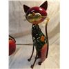 Image 2 : Pair of metal cats 12"x6.5" art kitten