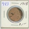 Image 1 : 1918 Canadian large cent coin