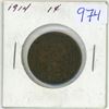 Image 1 : 1914 Canadian large cent coin