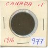 Image 1 : 1916 Canadian large cent coin