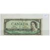 Image 1 : 1954 Canadian 1 dollar bill - NO SERIAL # - Beattie/Rasminsky