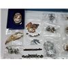 Image 2 : Assorted costume jewelry - earrings, brooches, etc.