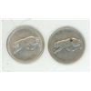 Image 1 : 2 - 1967 Canadian Lynx 25 cent coins