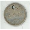 Image 1 : 1966 Canadian voyageur silver dollar - damaged, hole on top