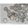 Image 2 : Bundle of Canadian 10 cent coins - 5 silver