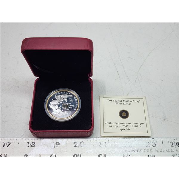 2008  Celebrating 100 years , Canadian silver dollar - Special Edition