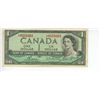 Image 1 : 1954 Canadian 1 dollar bill - Bouey/Rasminsky - L/F 6558063