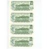 Image 2 : 4 - 1973 Canadian 1 dollar bills - Consecutive #'s - Crow/Bouey - BFA 8915756-59