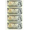 Image 2 : 8 - 1973 Canadian 1 dollar bills - Crow/Bouey - Same prefixes "BAG" - different serial #'s