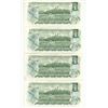 Image 3 : 8 - 1973 Canadian 1 dollar bills - Crow/Bouey - Same prefixes "BAG" - different serial #'s