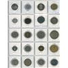 Image 2 : 6 Sheets of foreign coins/tokens