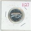 Image 1 : 1967 Lynx Canadian centennial silver 25 cent coin - nice cameo