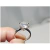 Image 3 : 3.00 CT GRA CERTIFIED MOISSANITE VVS D COLOR SET IN 6 CLAW HEAD IN STERLING SILVER - SZ 5 - RETAIL V