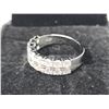 Image 3 : 1.00 CT TW GRA CERTIFIED MOISSANITE VVS D COLOR WITH THE 18 ROUND CUT CUBIC ZIRCONIUM SET IN STERLIN