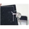 Image 5 : 1.00 CT GRA CERTIFIED MOISSANITE VVS D COLOR WITH 25 ROUND CUT CUBIC ZIRCONIUM SET IN A SQUARE SHAPE