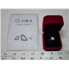 Image 1 : 3.00 CT GRA CERTIFIED MOISSANITE VVS D COLOR SET IN 6 CLAW HEAD IN STERLING SILVER - SZ 5 -  RETAIL 