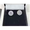 Image 2 : 2.30 CT TW GRA CERTIFIED MOISSANITE VVS D COLOR EARRINGS WITH 40 ROUND CUT CUBIC ZIRCONIA SET IN A R