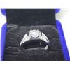 Image 2 : 1.00 CT GRA CERTIFIED MOISSANITE VVS D COLOR WITH 6 ROUND CUT CUBIC ZIRCONIUM SET ON EACH SIDE IN SH