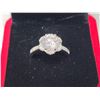 Image 2 : 2.00 CT GRA CERTIFIED MOISSANITE VVS D COLOR WITH 26 ROUND CUT CUBIC ZIRCONIUM SET AROUND THE CENTER