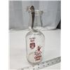 Image 3 : Vintage milk bottle, w/ creamer top and spoon