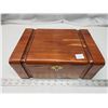 Image 7 : Wooden jewelry box, w/ various costume jewelry