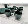 Image 2 : 9 pcs, Blue Mountain pottery - cups, dish, etc.