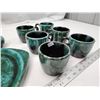 Image 3 : 9 pcs, Blue Mountain pottery - cups, dish, etc.