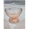 Image 4 : 3pcs Pink Depression glass dishes